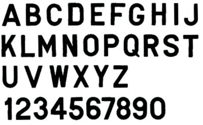 Seachoice 74221 3" Gothic Letter "J" - Black - Pack of 10